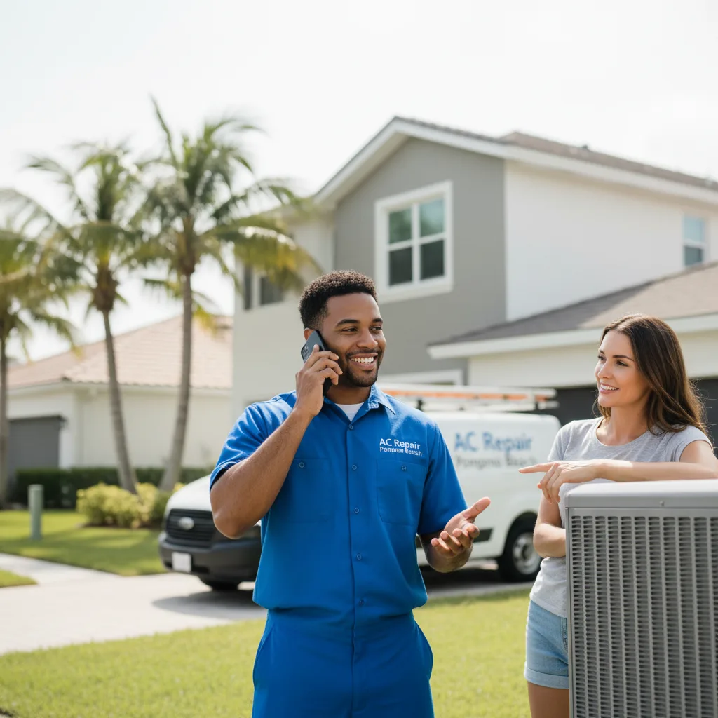 AC Repair Pompano Beach customer support in Brookline